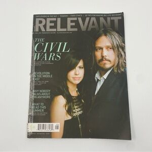 3 for $15 ⭐️ Relevant magazine The Civil Wars band Joy Williams John Paul White